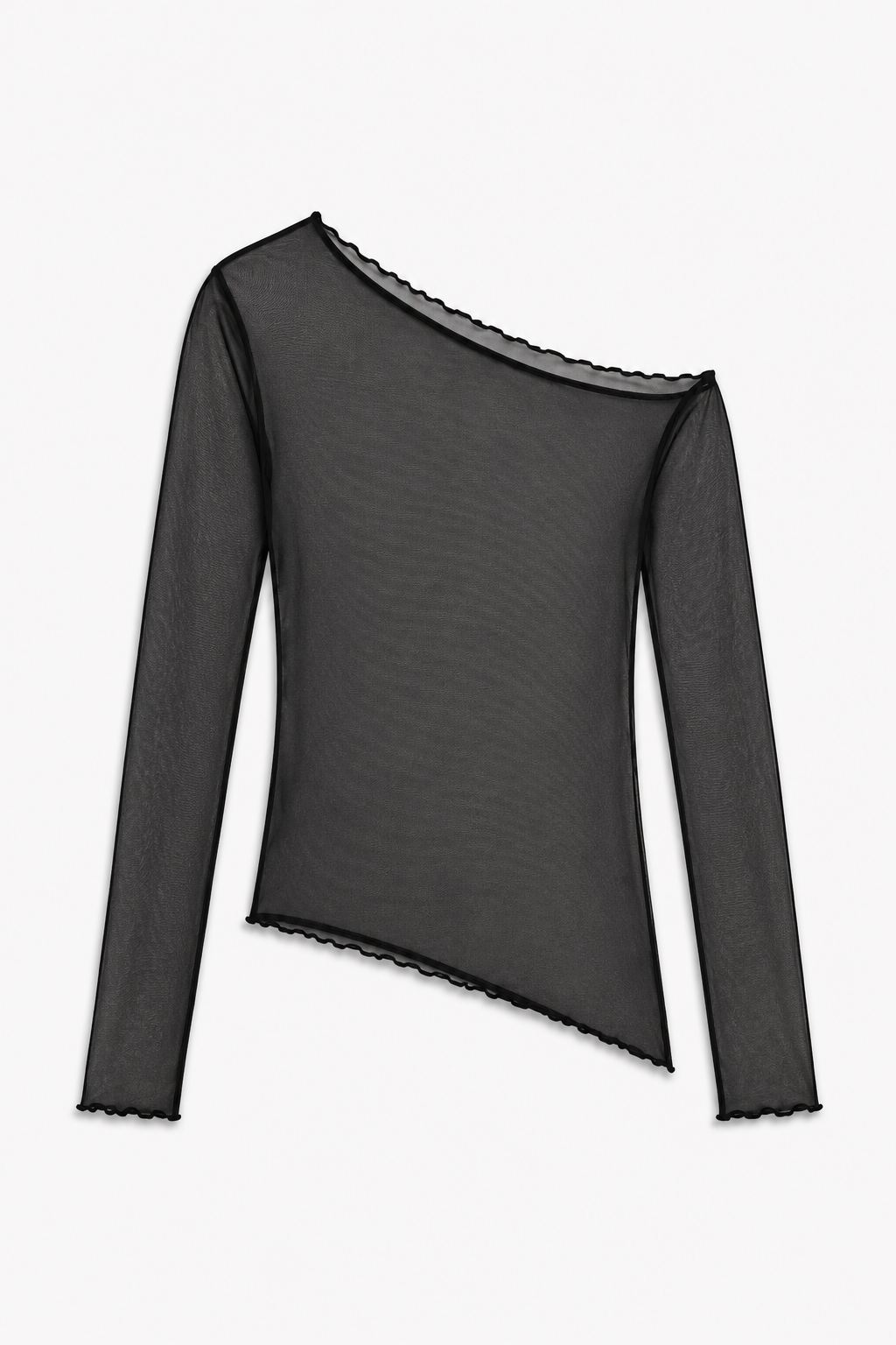SHEER ASYMMETRIC TOP