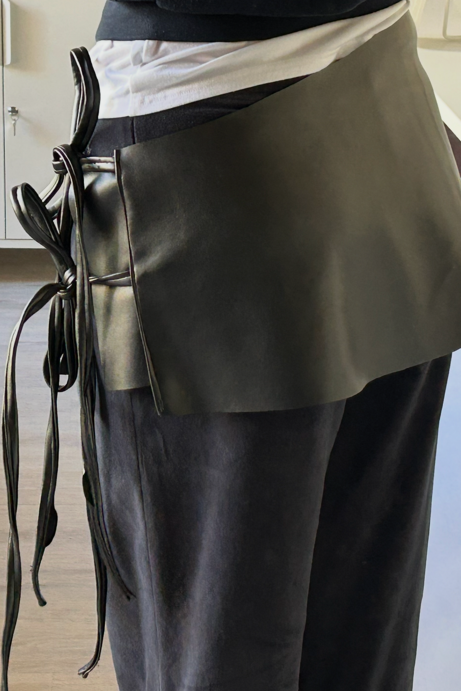 NIRA LEATHER MINI SKIRT
