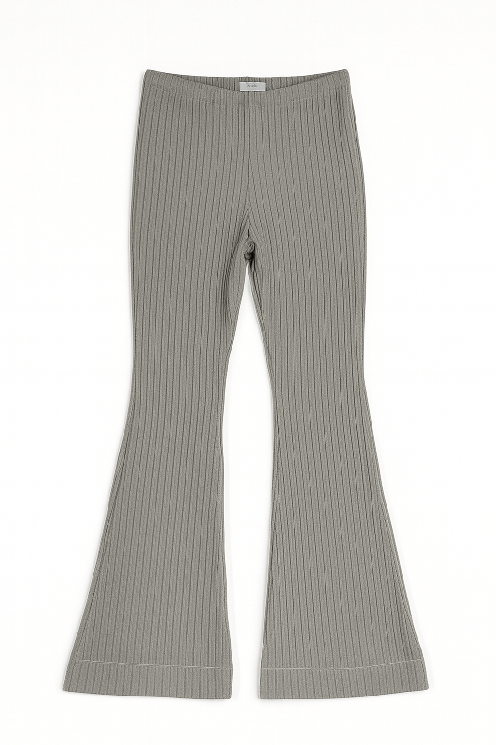 RIBBED FLARED PANTS