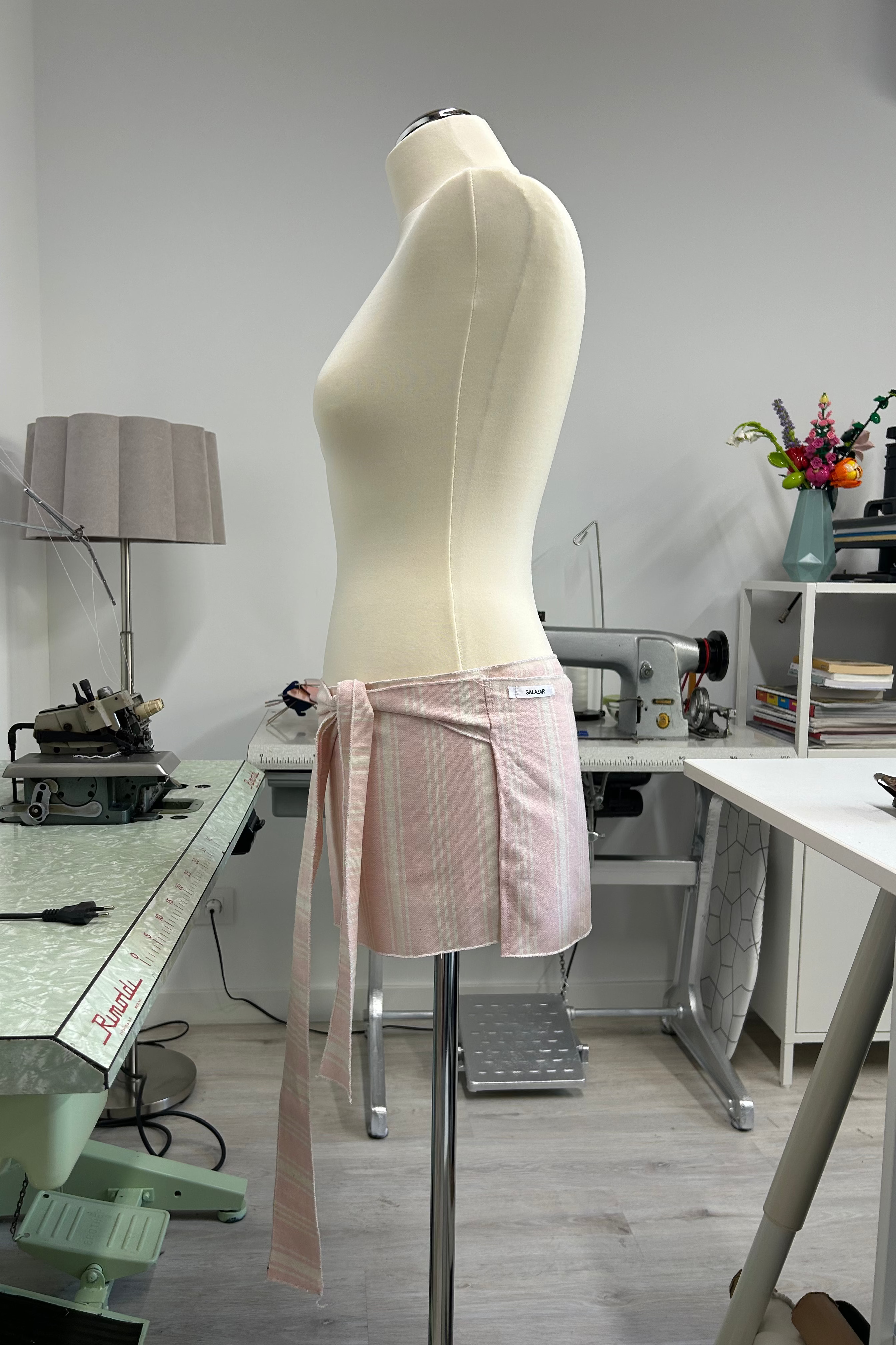 Detail of Emma Mini Skirt by Salazar Studios