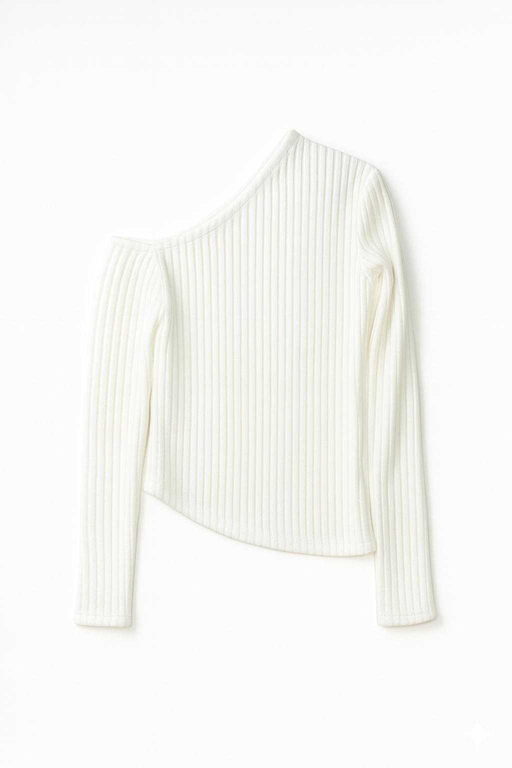 Asymmetric Ribbed Top front view