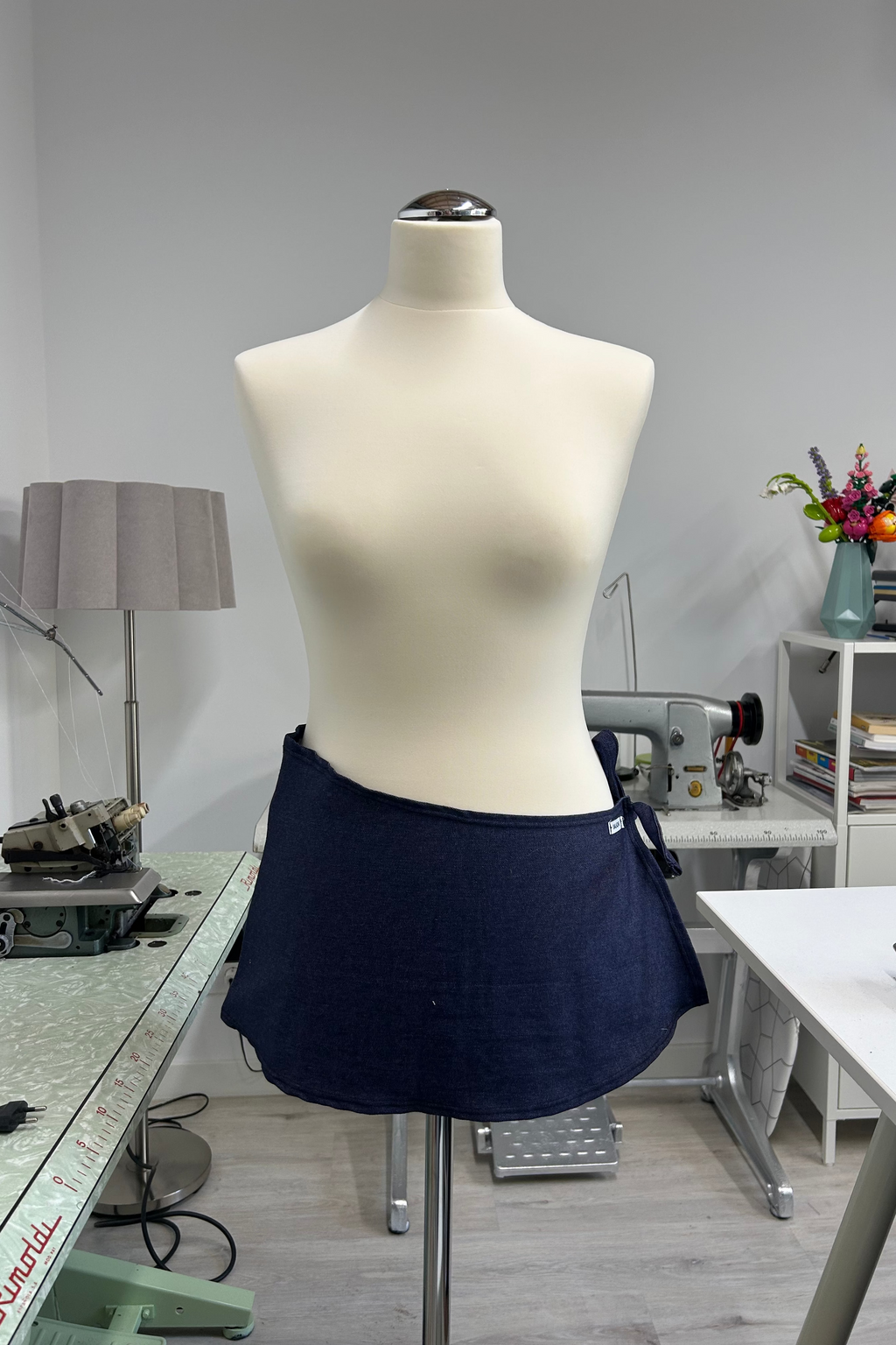 Denim Mini Skirt by Salazar Studios