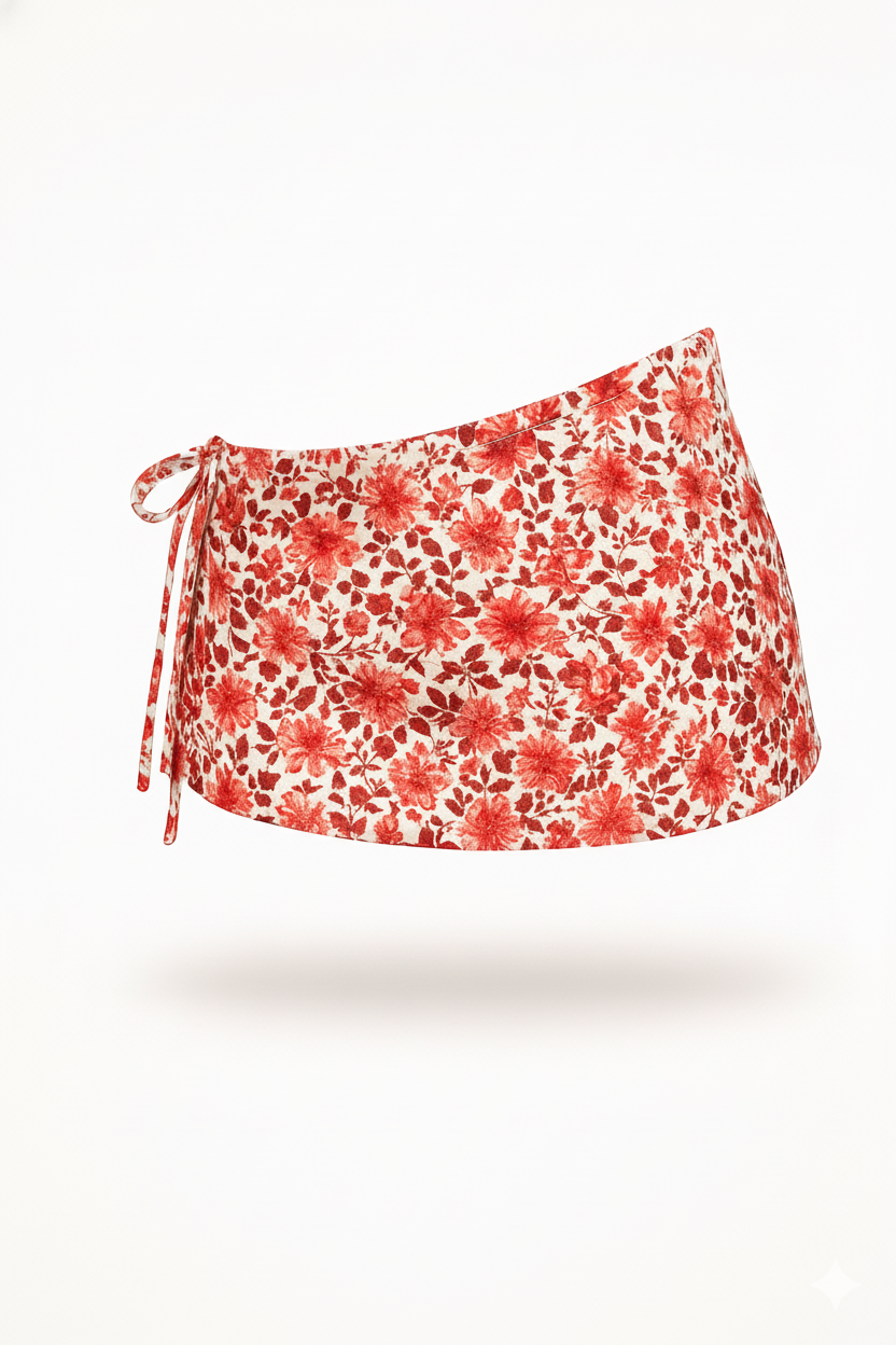 Floral Mini Skirt front view