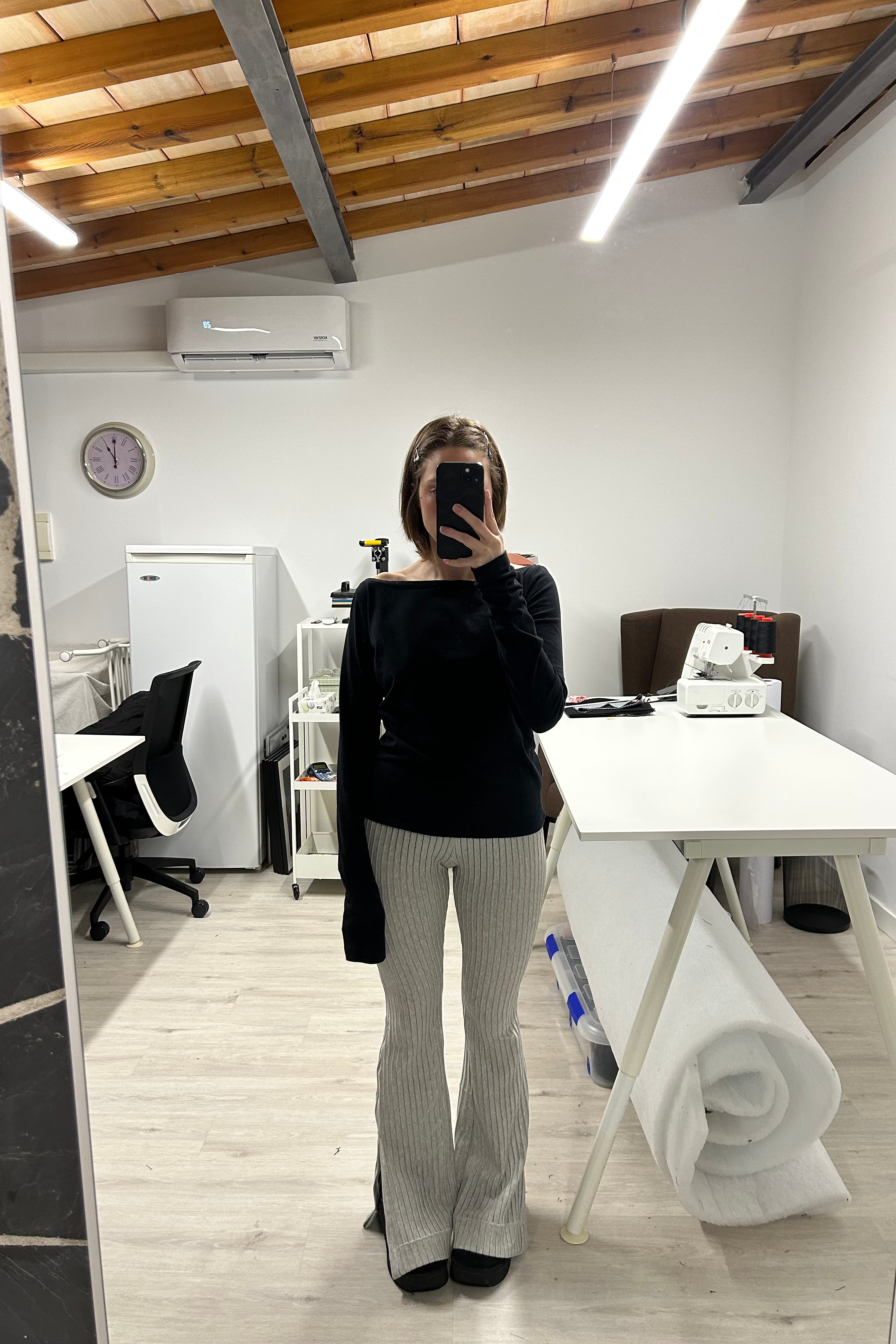 Julia Boat Neck Top by Salazar Studios