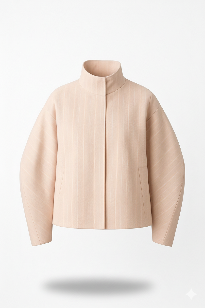 Petal Cropped Jacket front view